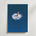 Deep Blue Swim Poster – canvas utan passepartout