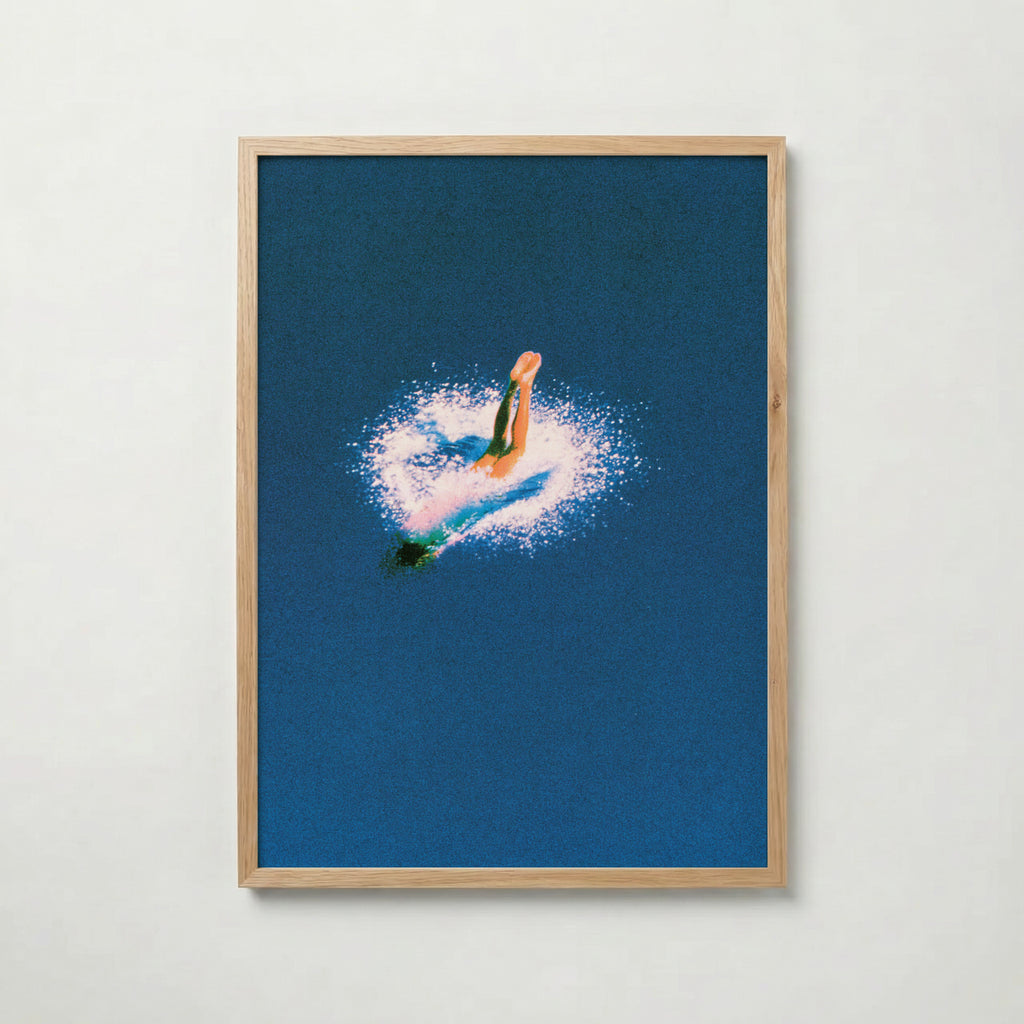 Deep Blue Swim Poster – ekram