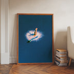 Deep Blue Swim Poster – i rum 3