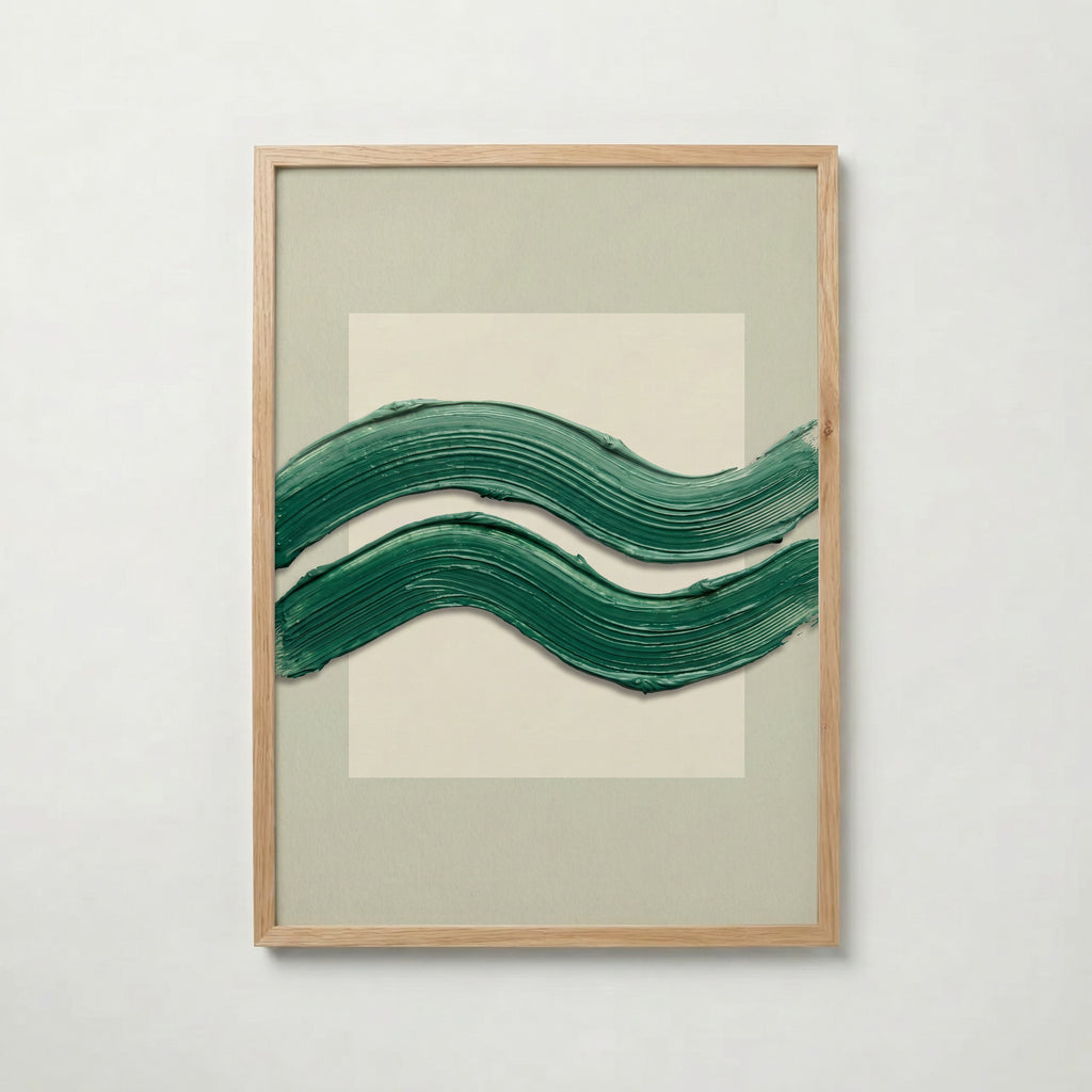 Emerald Waves Poster – ekram