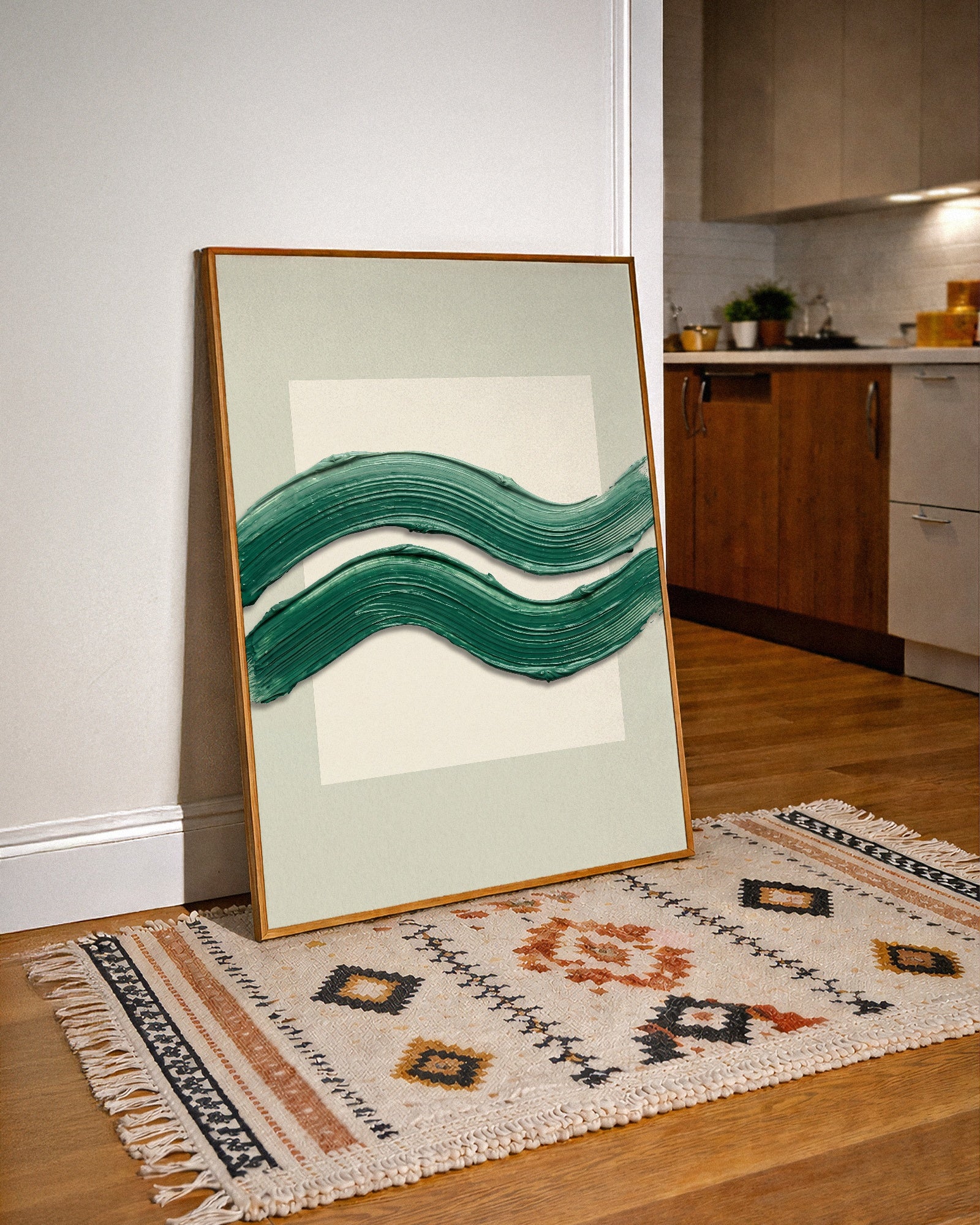 Emerald Waves Poster – i rum 4
