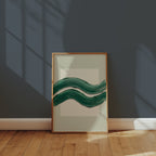Emerald Waves Poster – i rum 5