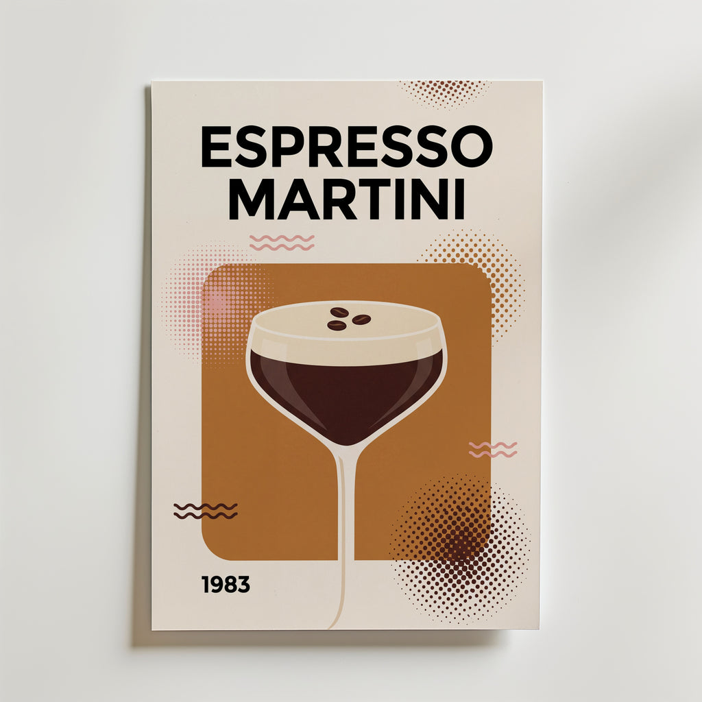 Espresso Martini Poster – canvas utan passepartout