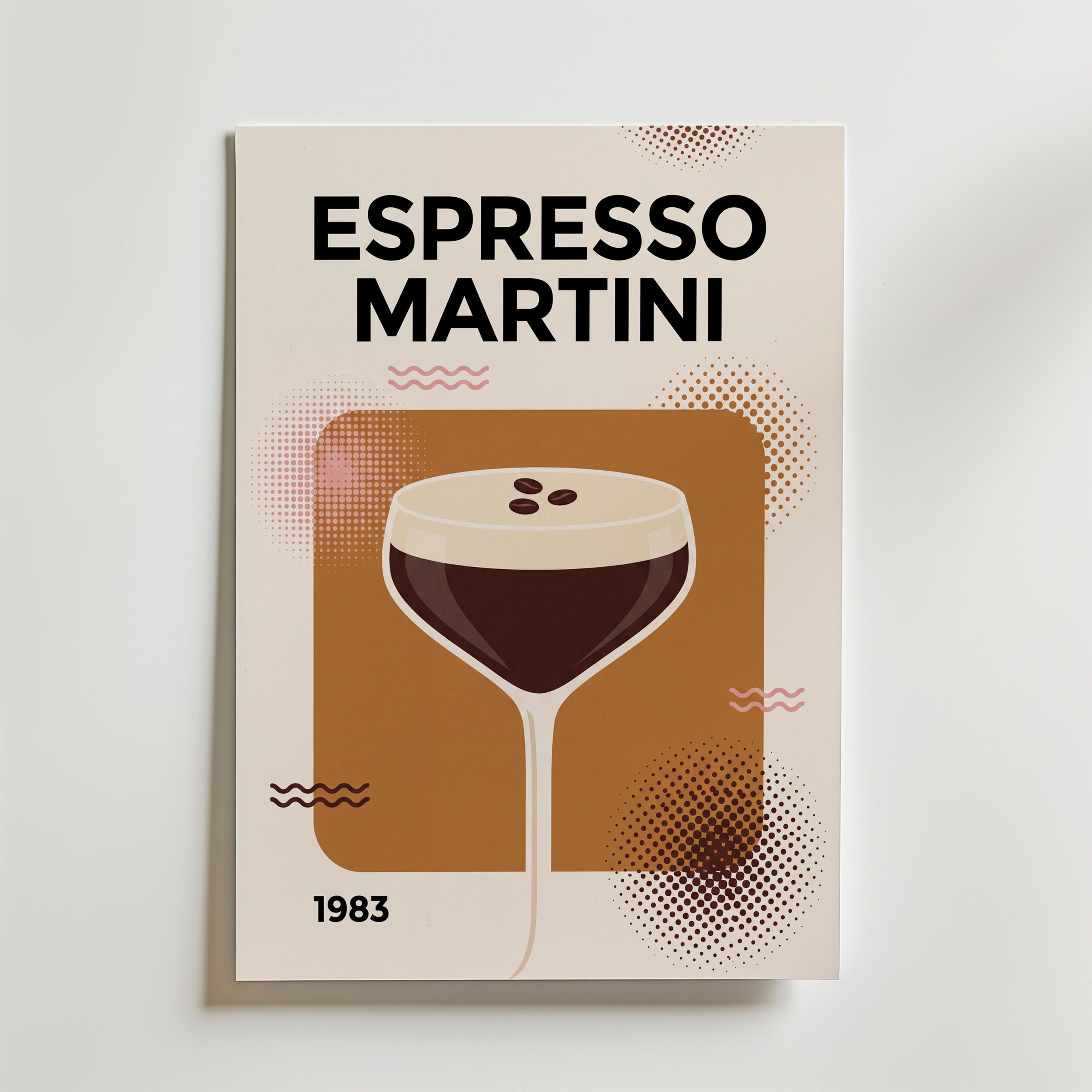 Espresso Martini Poster – canvas utan passepartout