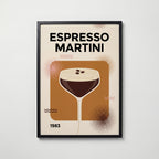 Espresso Martini Poster – svart ram