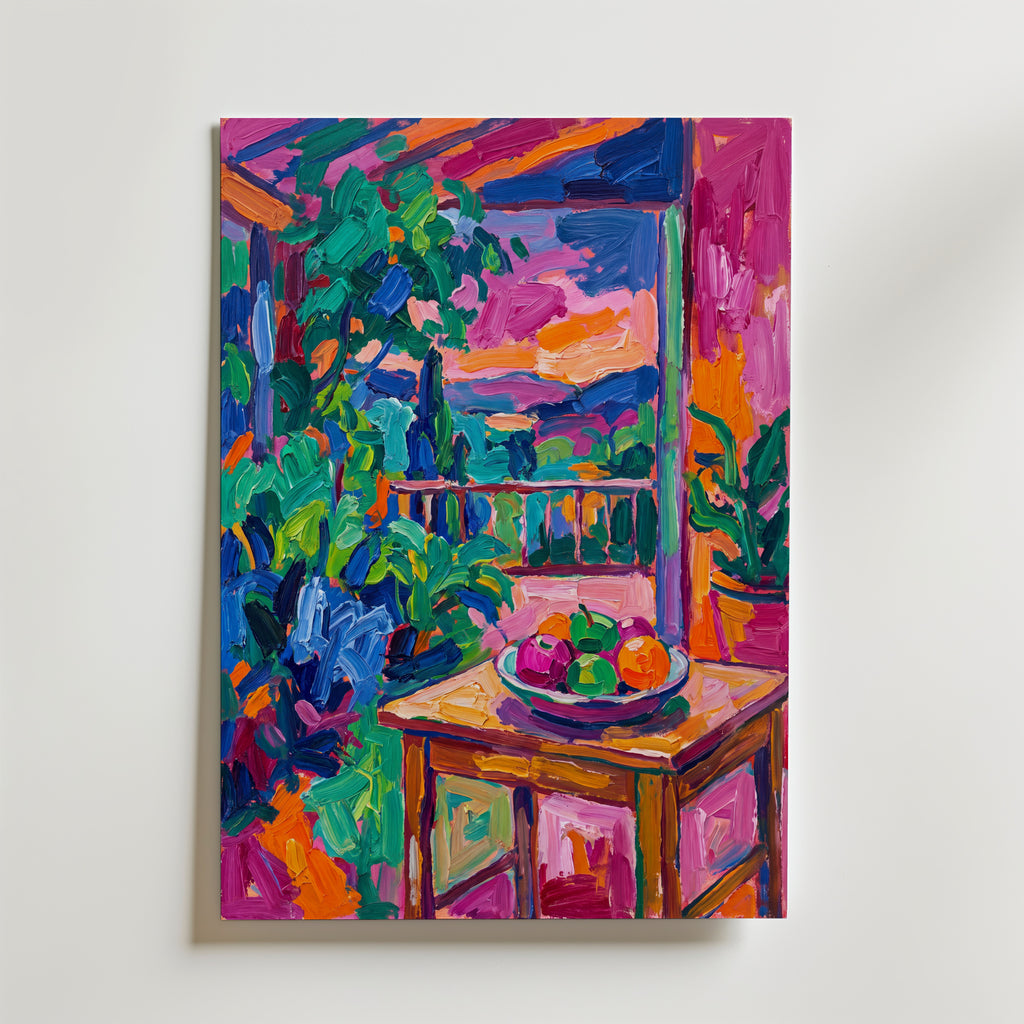 Fauvist Garden Poster – canvas utan passepartout