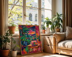 Fauvist Garden Poster – i rum 3