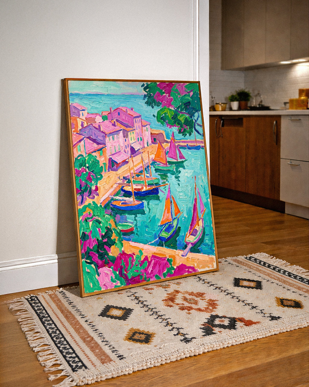 Fauvist Harbour Poster – i rum 1