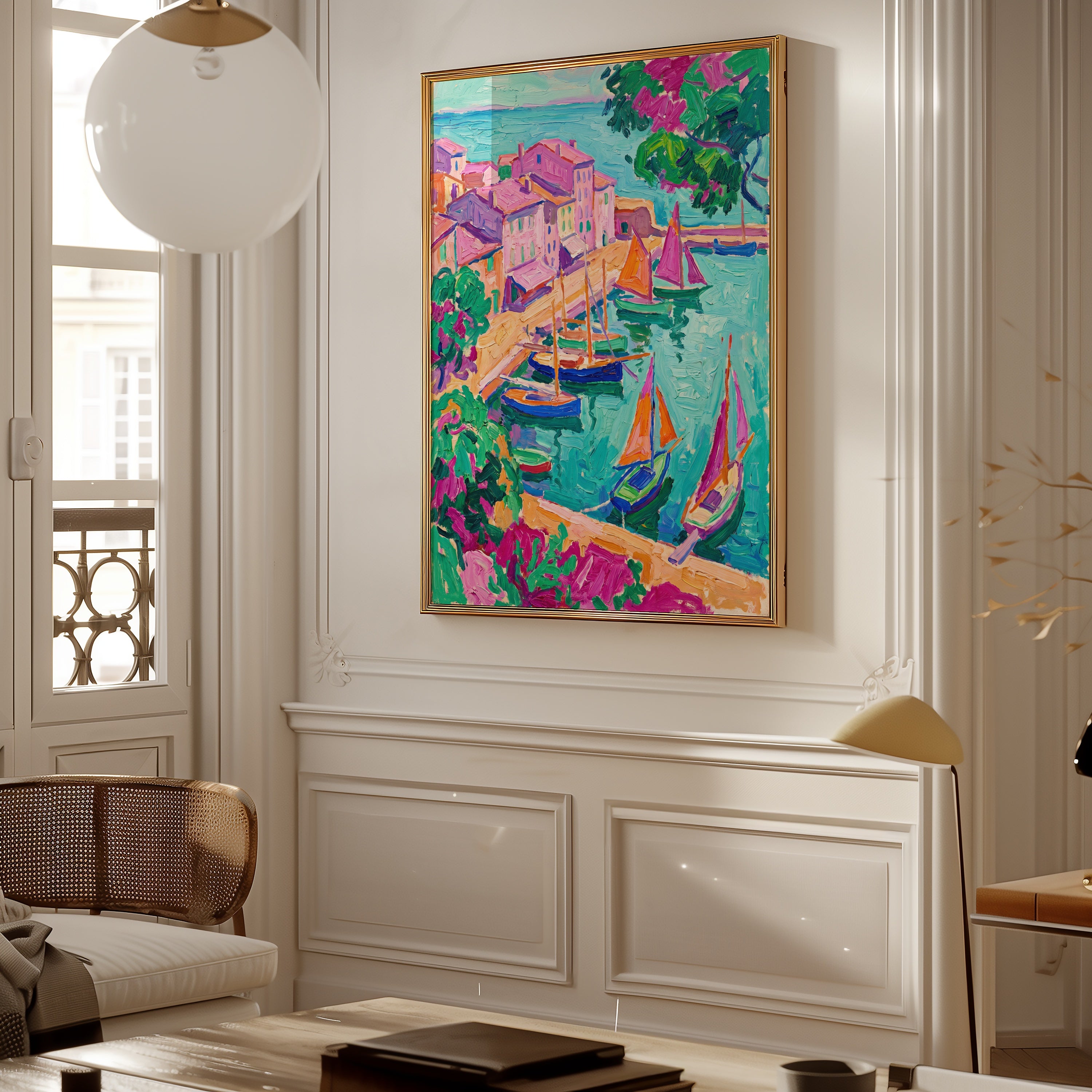 Fauvist Harbour Poster – i rum 3