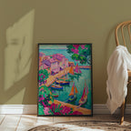 Fauvist Harbour Poster – i rum 4