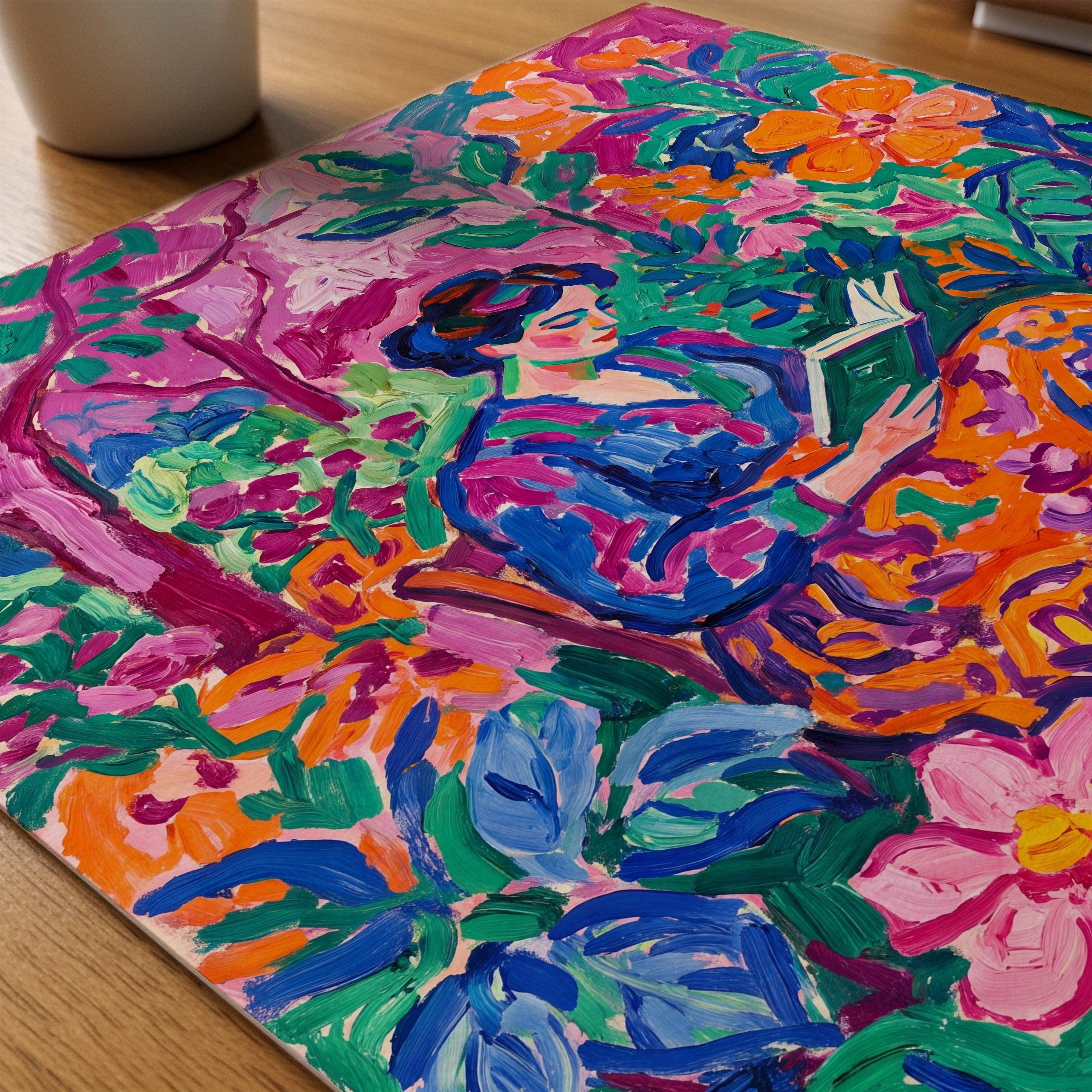 Fauvist Reader Poster – närbild på papper