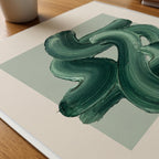 Fern Ribbon Poster – närbild på papper
