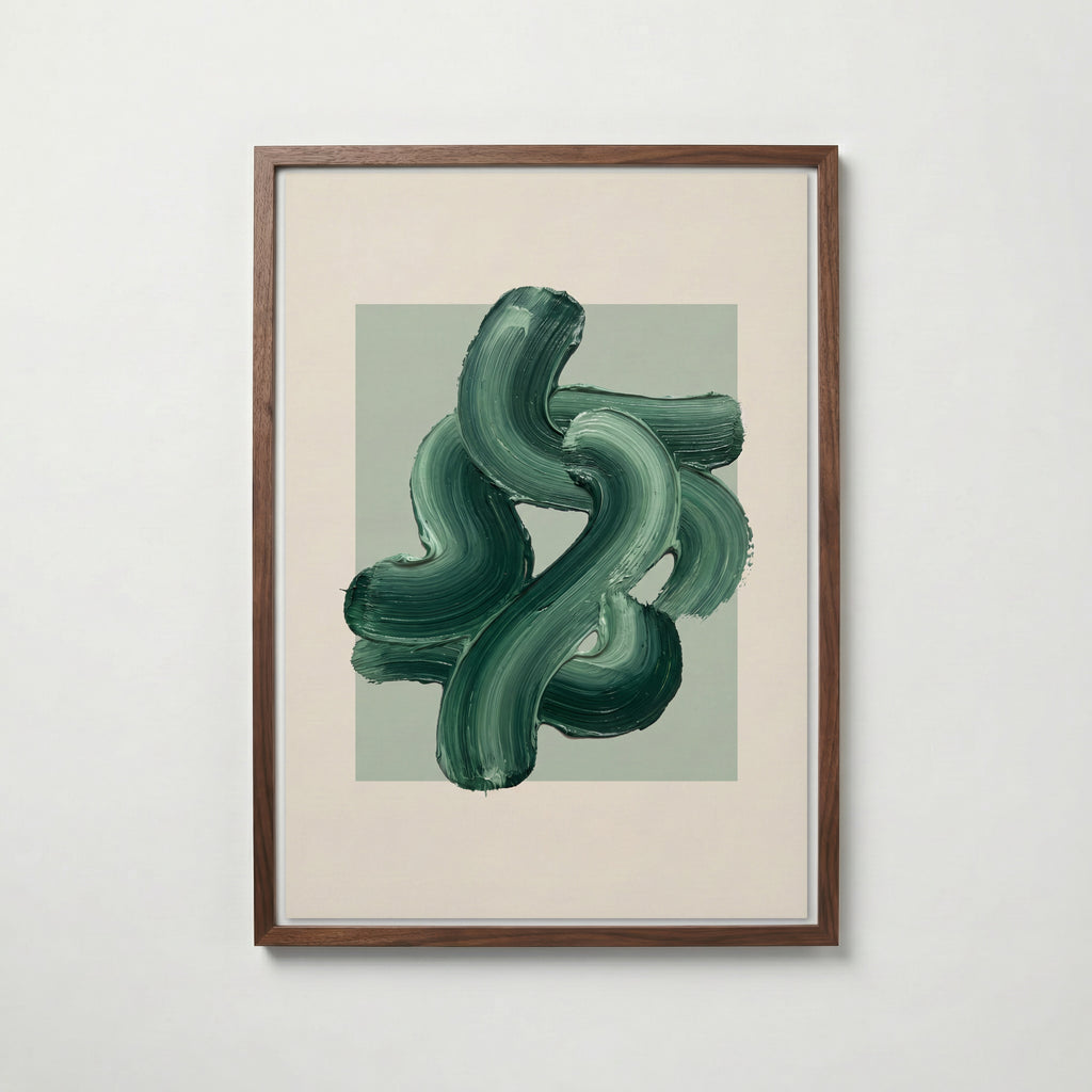 Fern Ribbon Poster – valnötsram