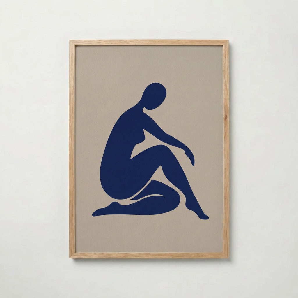 Blue Figure I Poster – ekram
