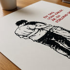 Förlorad Dag Poster – närbild på papper
