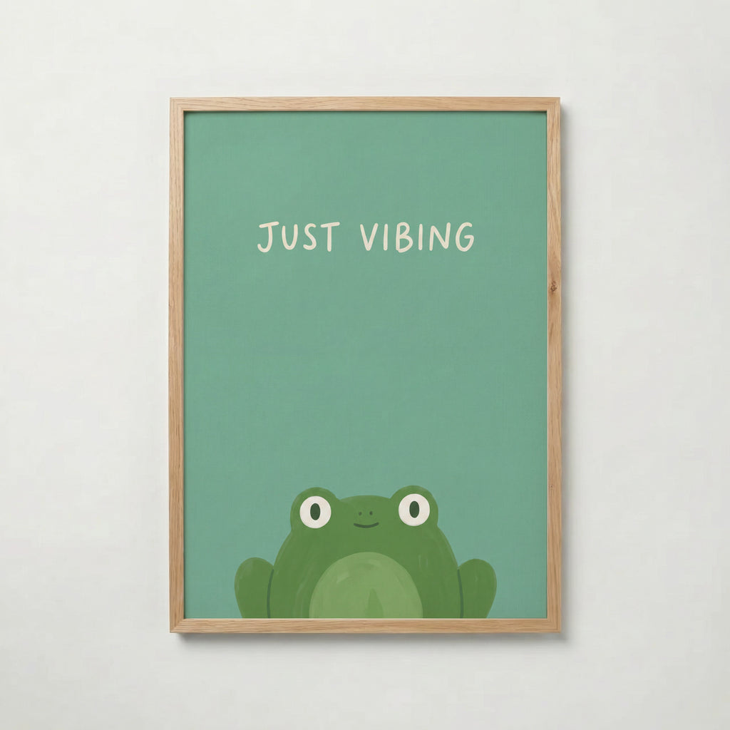 Just Vibing Frog Poster – ekram