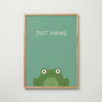 Just Vibing Frog Poster – ekram