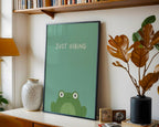 Just Vibing Frog Poster – i rum 4