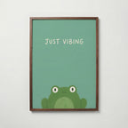 Just Vibing Frog Poster – valnötsram