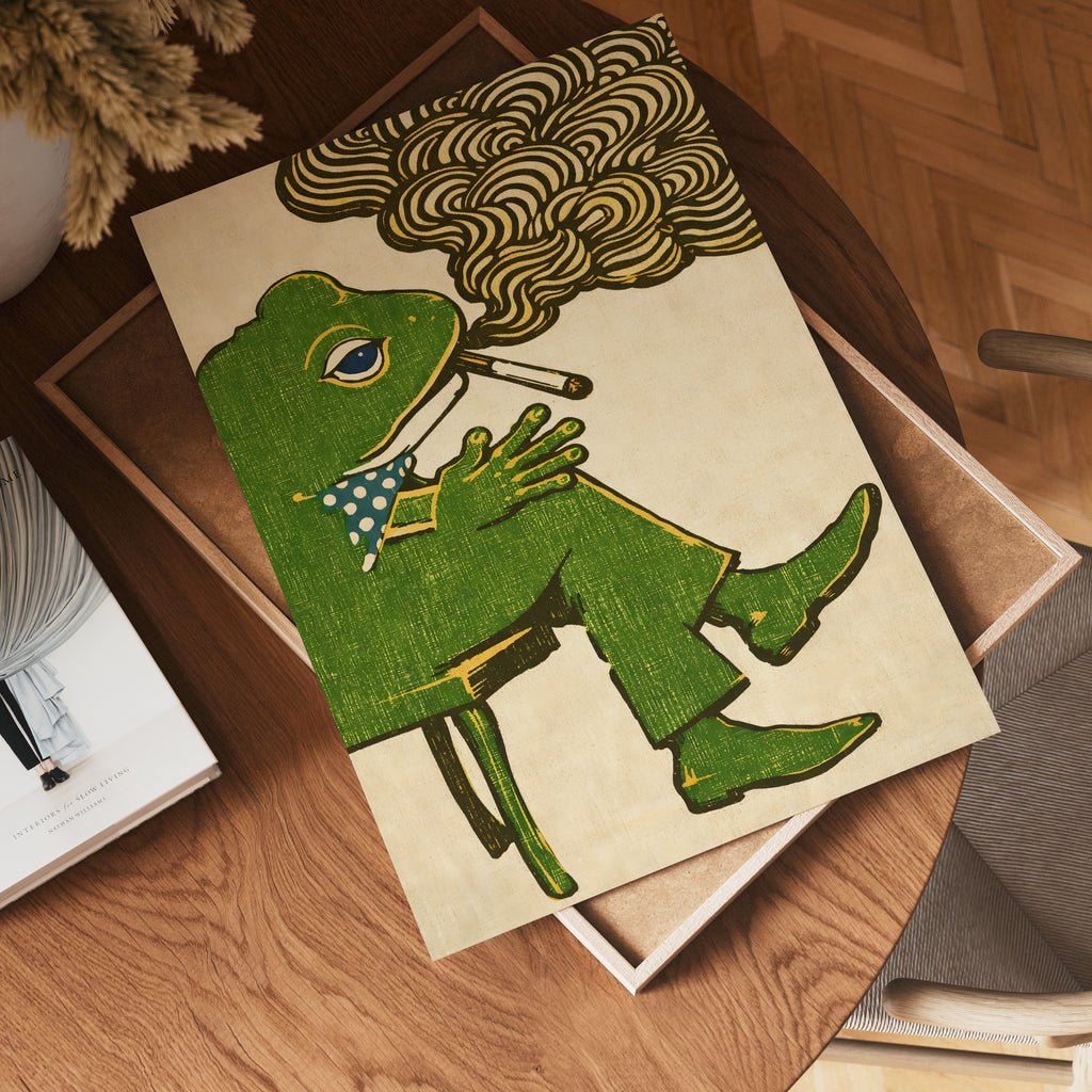Dapper Frog Poster