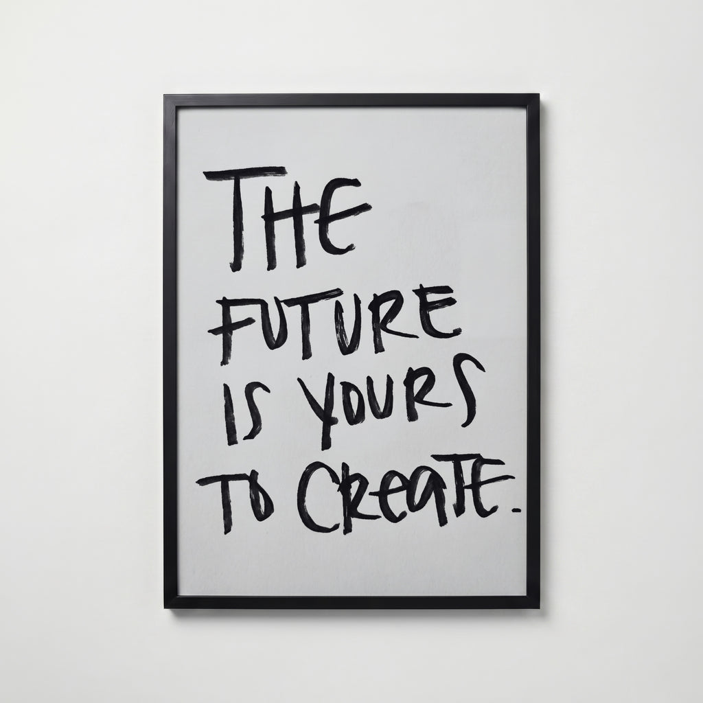 Future Is Yours Poster – svart ram