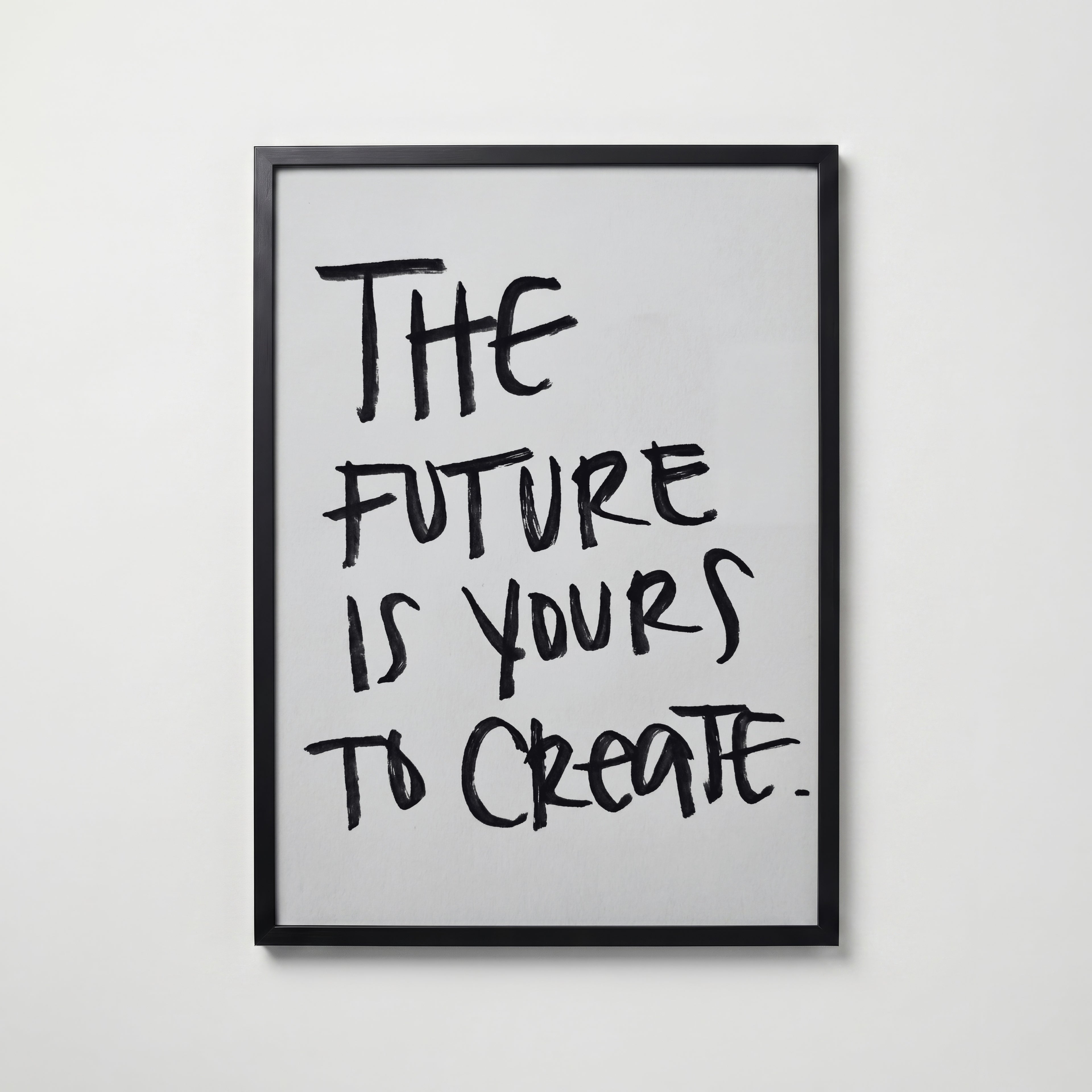 Future Is Yours Poster – svart ram