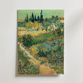 Van Gogh Garden With Flowers Poster – utan passepartout
