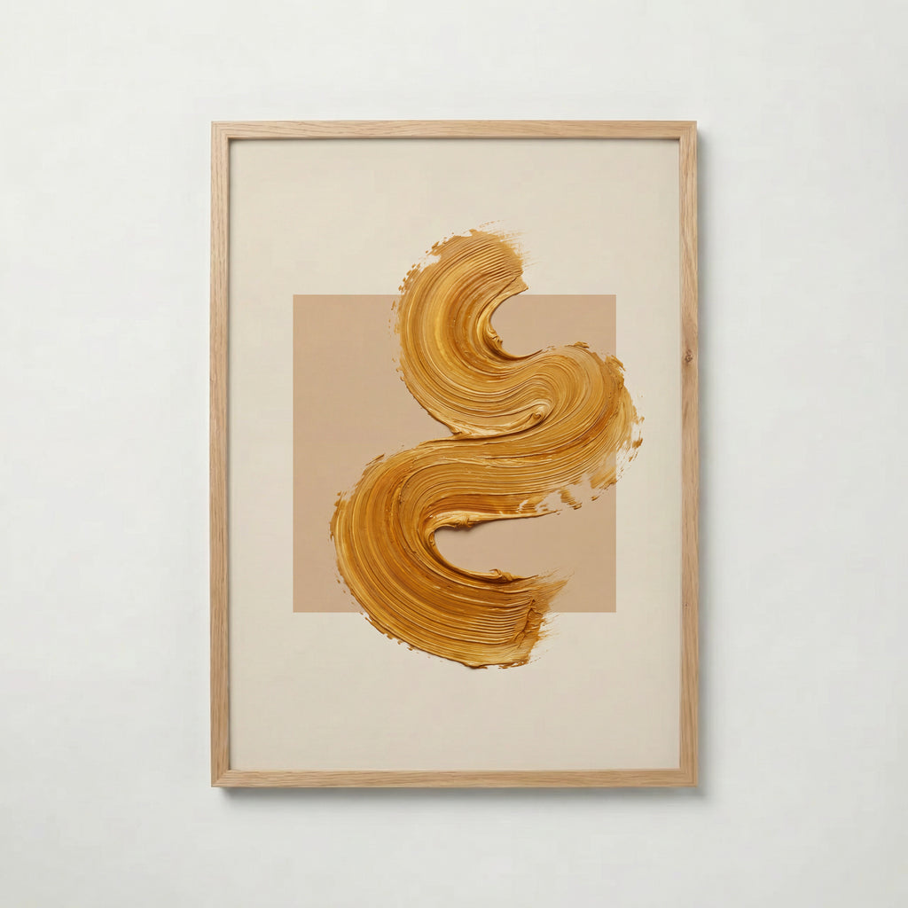 Gilded Curve Poster – ekram