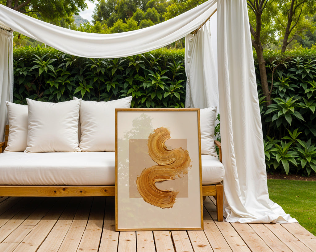 Gilded Curve Poster – i rum 4