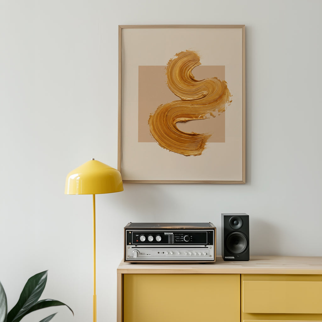 Gilded Curve Poster – i rum 5