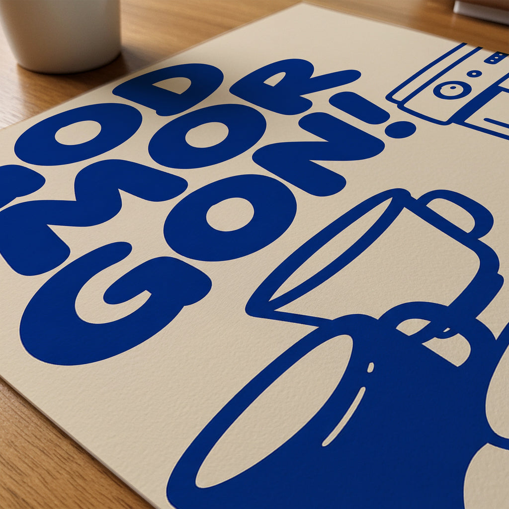 God Morgon Poster – närbild på papper