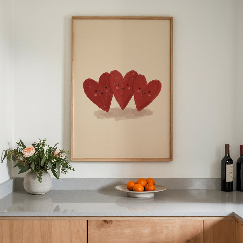 Heart Friends Poster – i rum 1