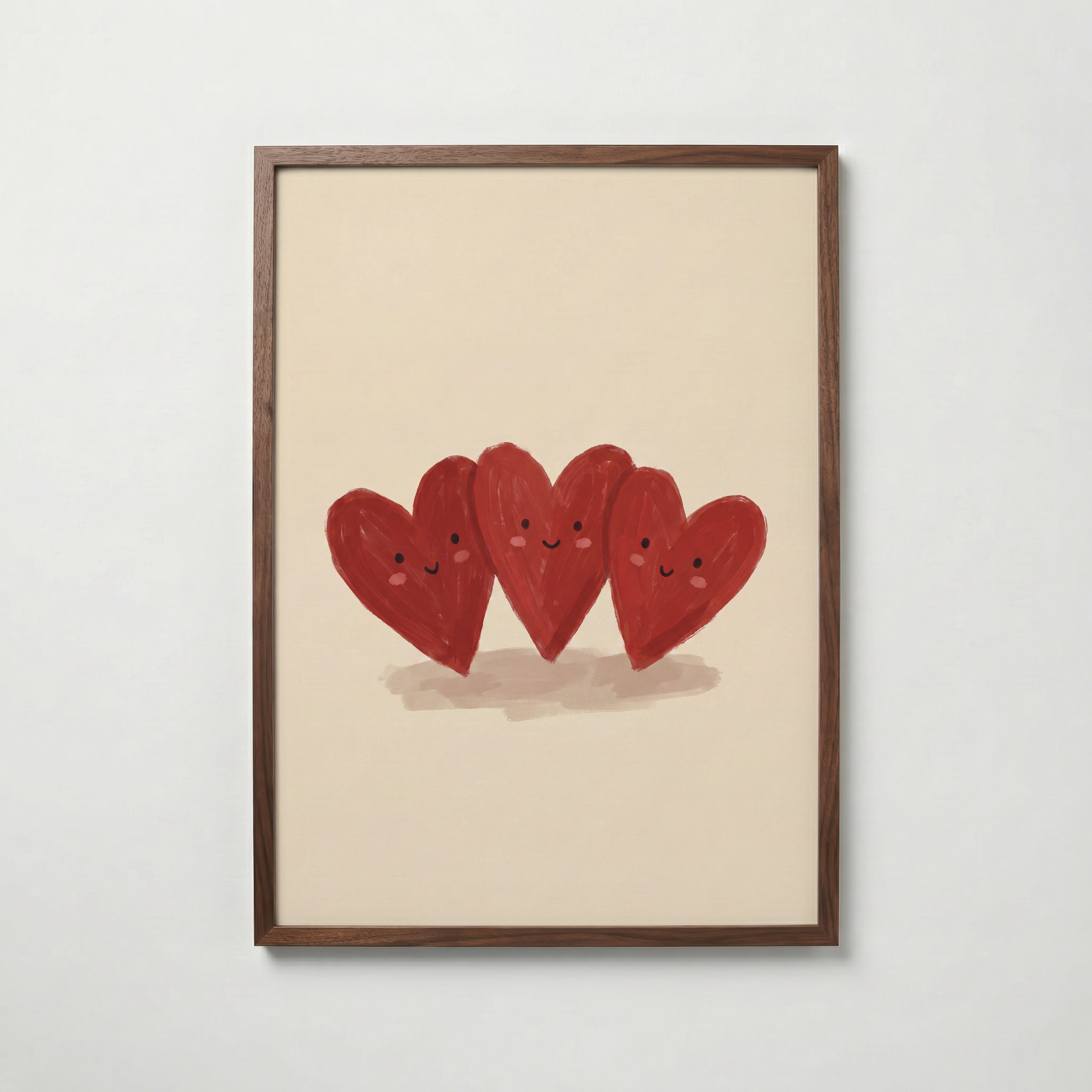 Heart Friends Poster – valnötsram