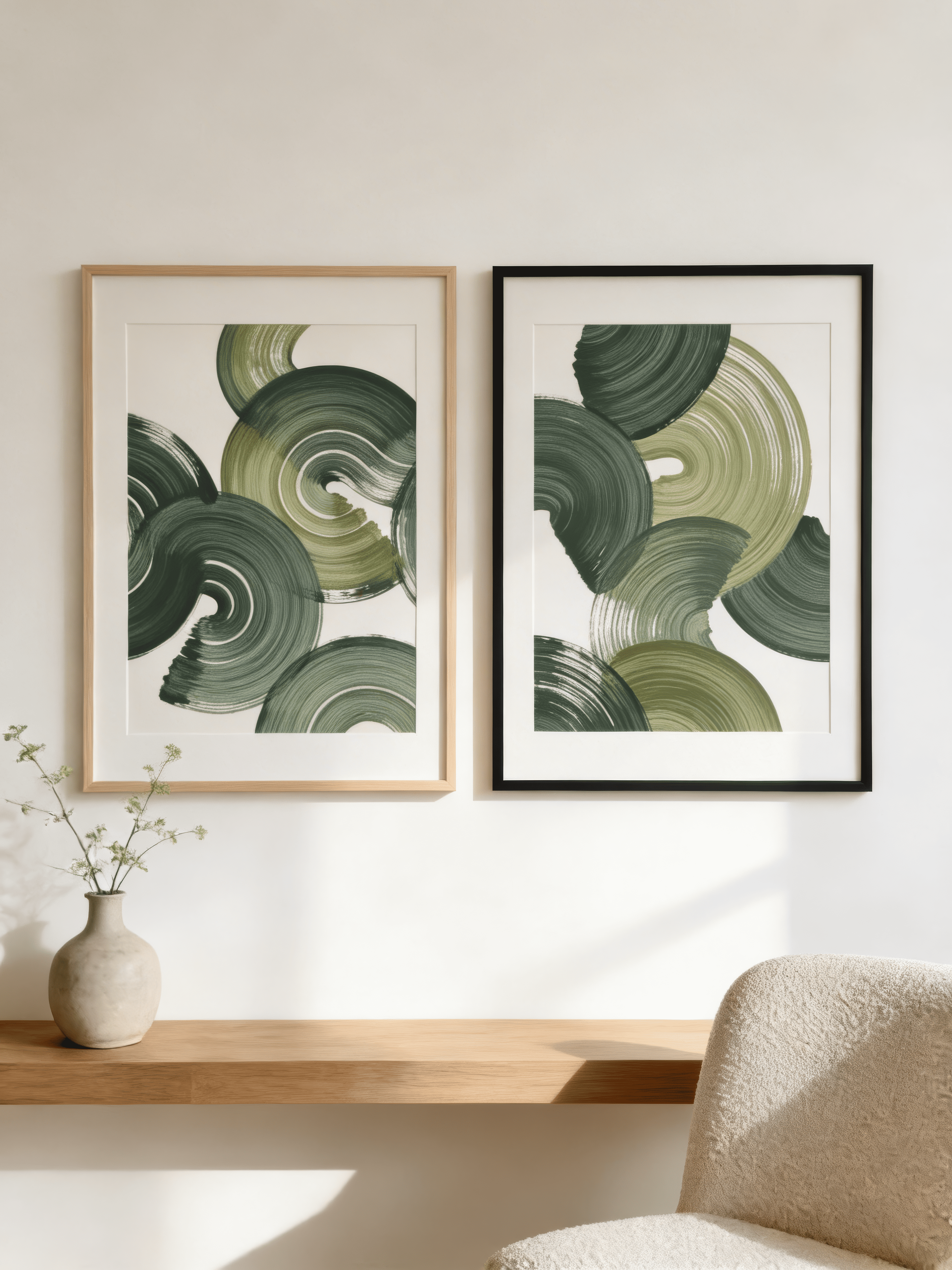 Bundle 2-pack Verdant Motion Duo – affischset poster kollektion – köp online hos Bozetto