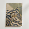 Reading Hedgehog Poster – canvas utan passepartout
