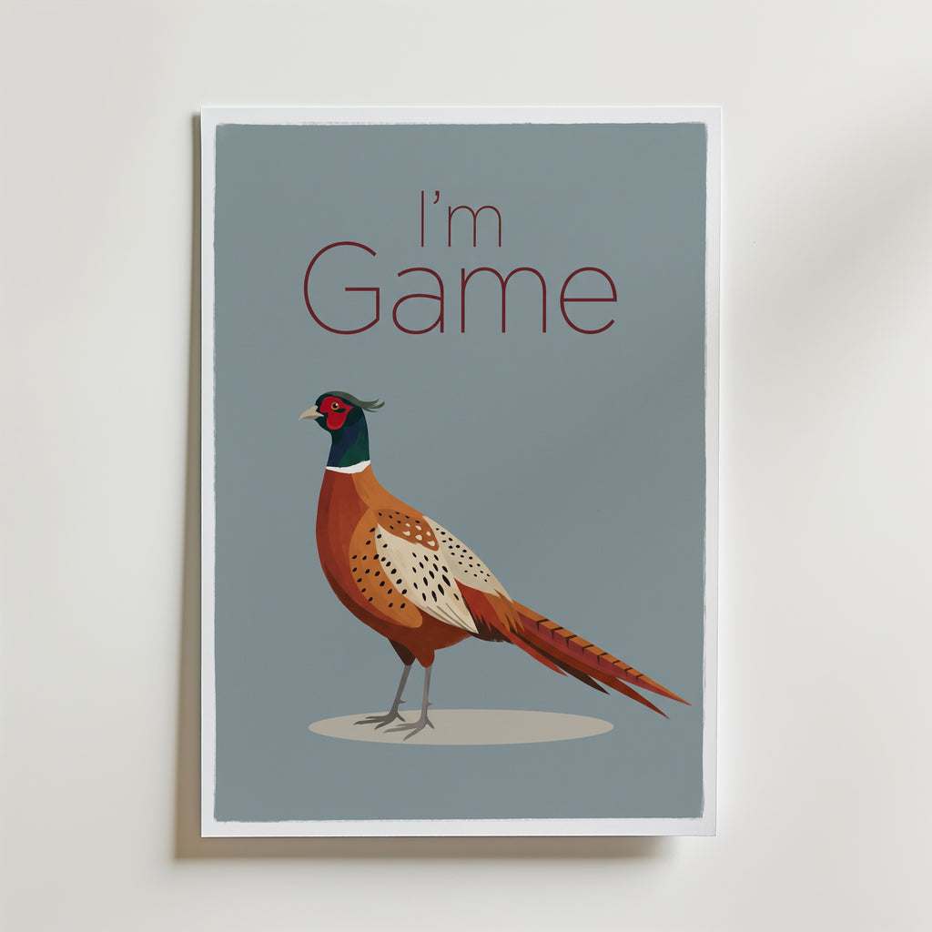 I'm Game Poster – canvas utan passepartout