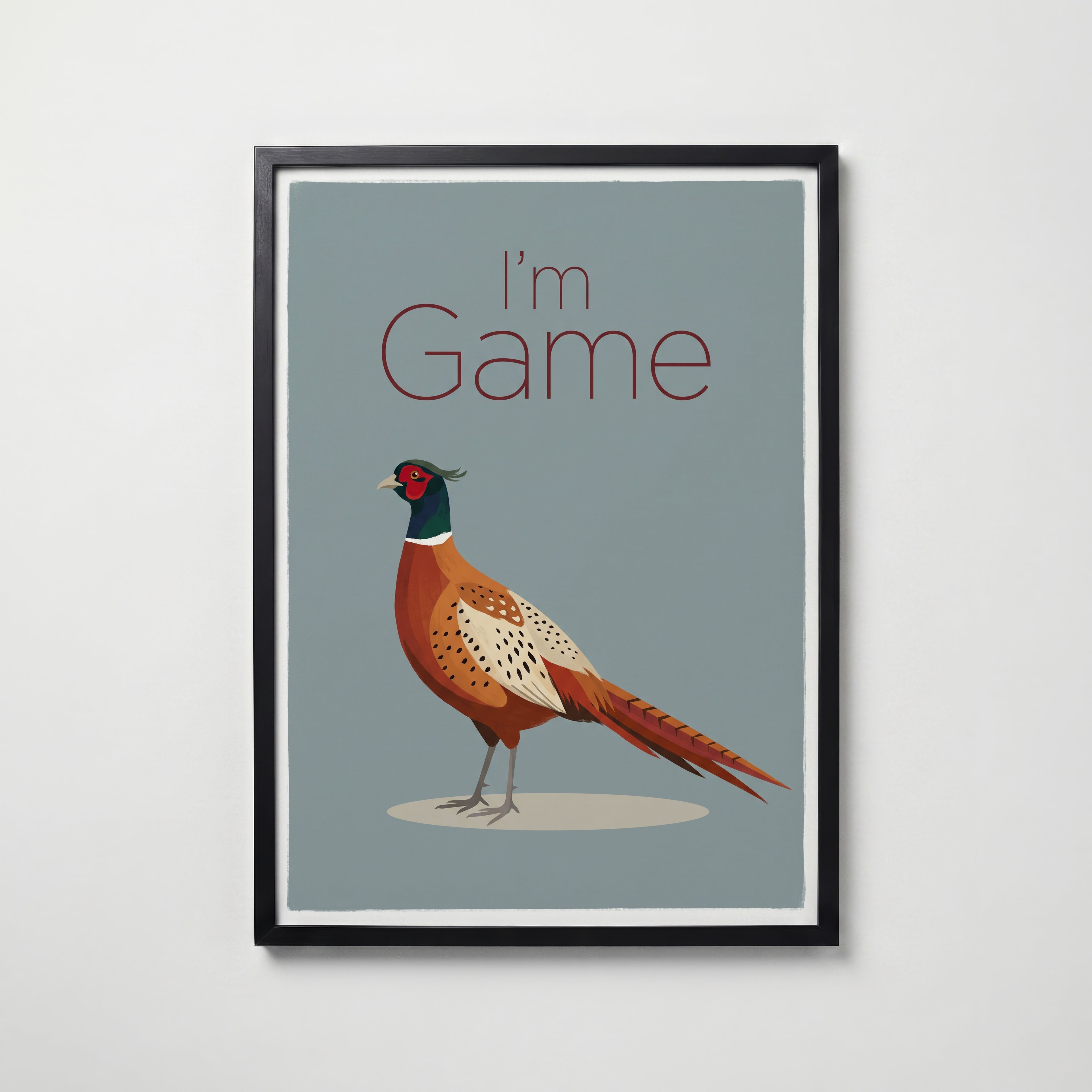 I'm Game Poster – svart ram