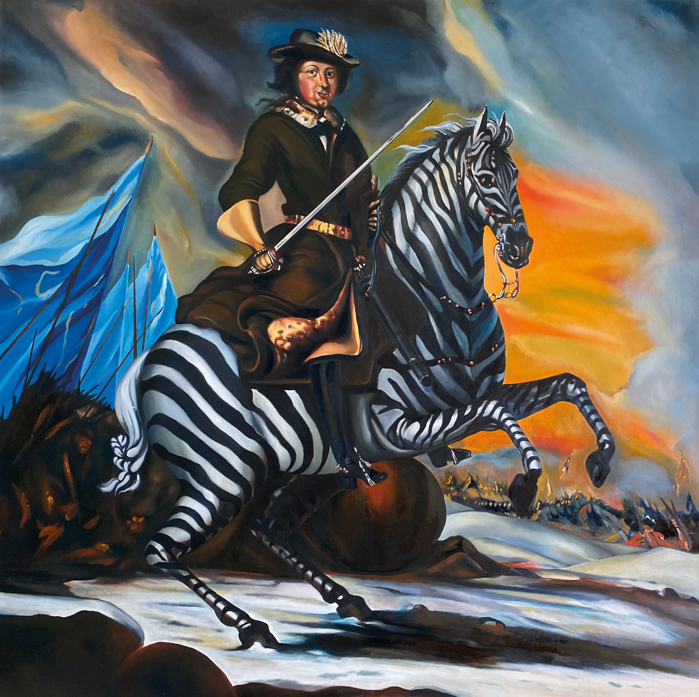 Kalle Zebra or Get your facts straight, he did'nt get that far! – originalverk av Tony Nilsson