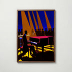 Calm and Collective Jazz Poster – valnötsram