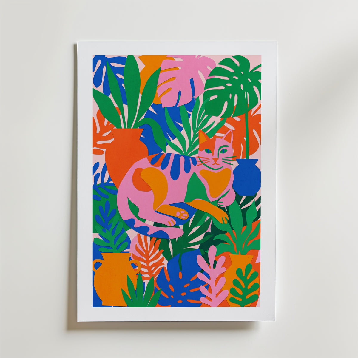 Jungle Cat Poster – med passepartout