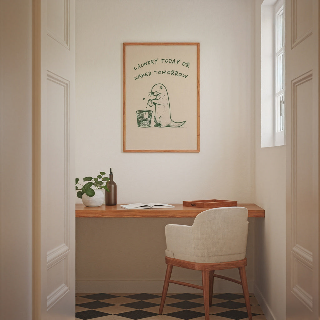 Laundry Today or Naked Tomorrow Poster - i rum 4