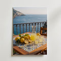 Limoncello på Terrassen Poster – canvas utan passepartout