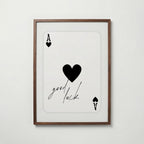 Lucky Ace Poster – valnötsram