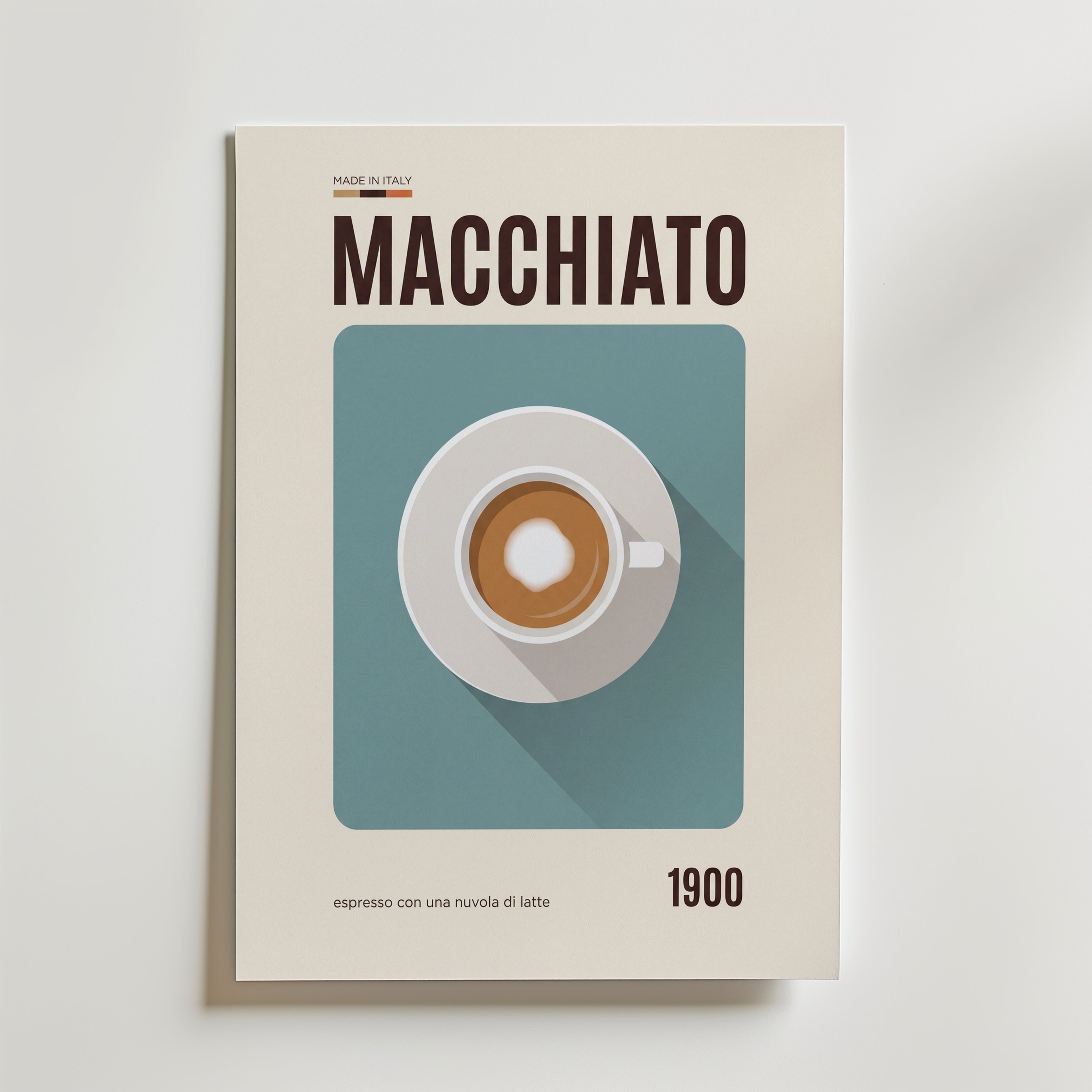 Caffè Macchiato Poster – canvas utan passepartout