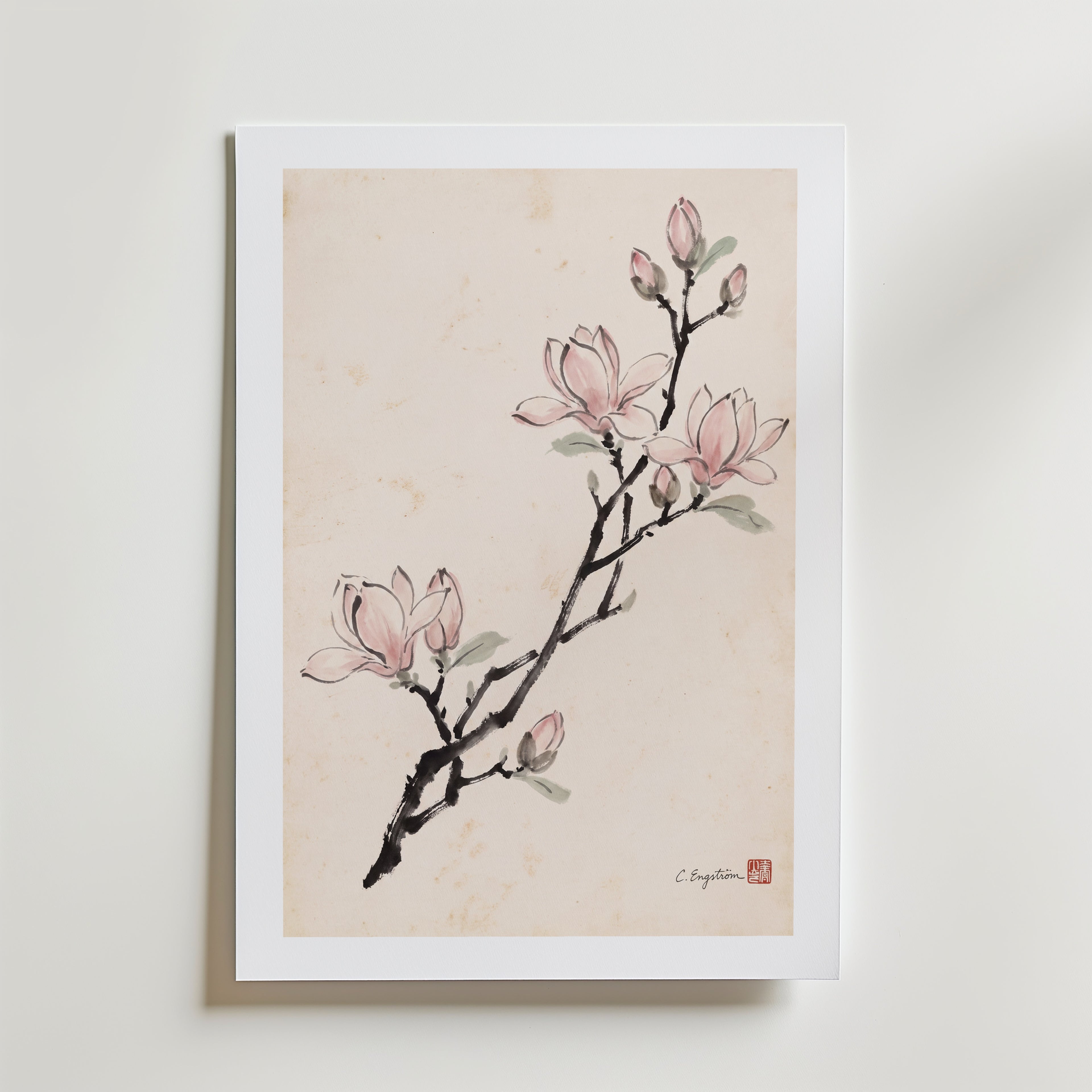 Magnolia By Caroline Engström – med passepartout