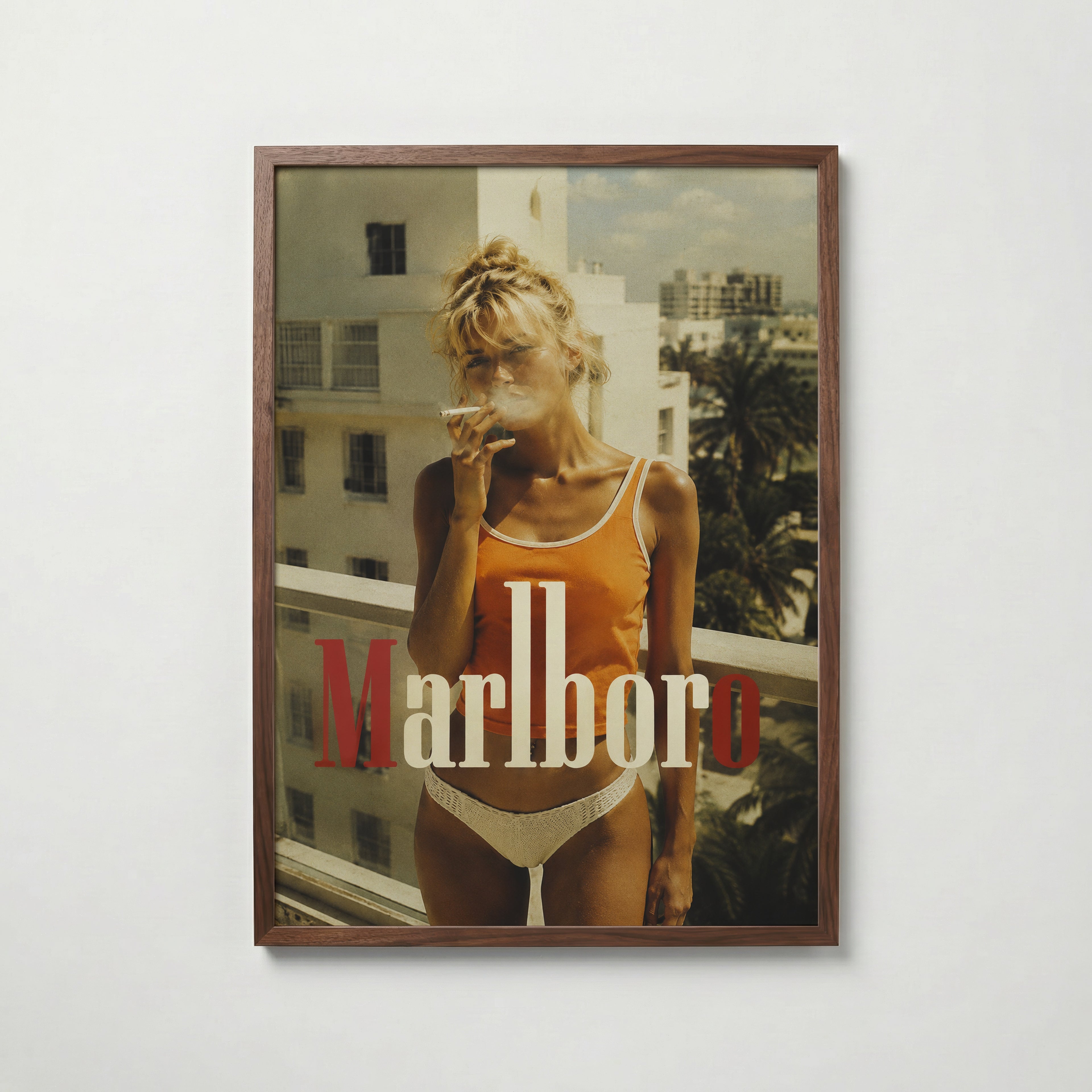 Marlboro Poster – valnötsram