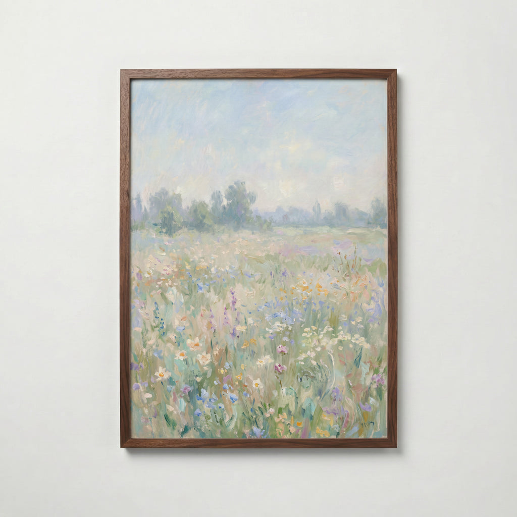 Summer Meadow Poster – valnötsram
