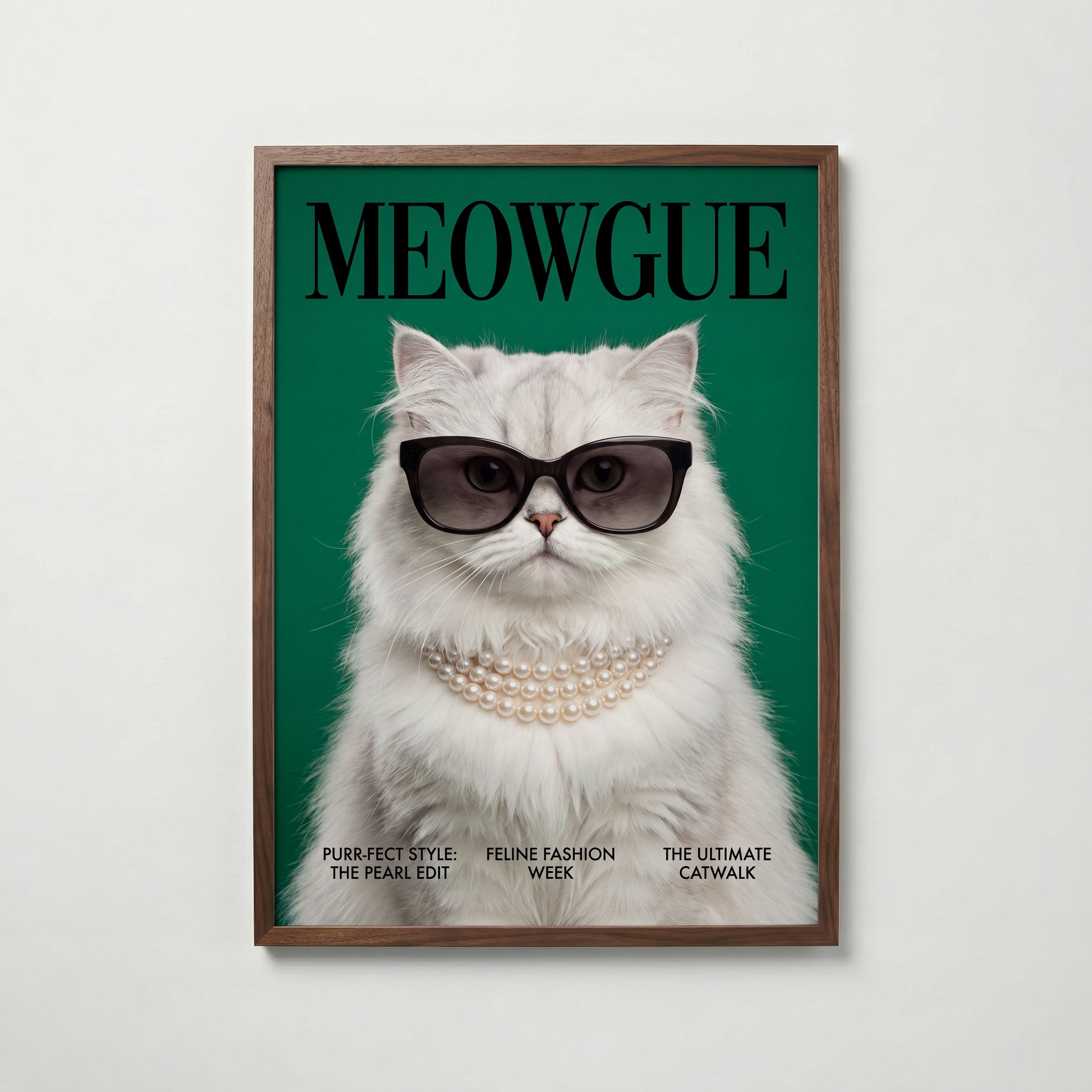 Meowgue Poster – valnötsram