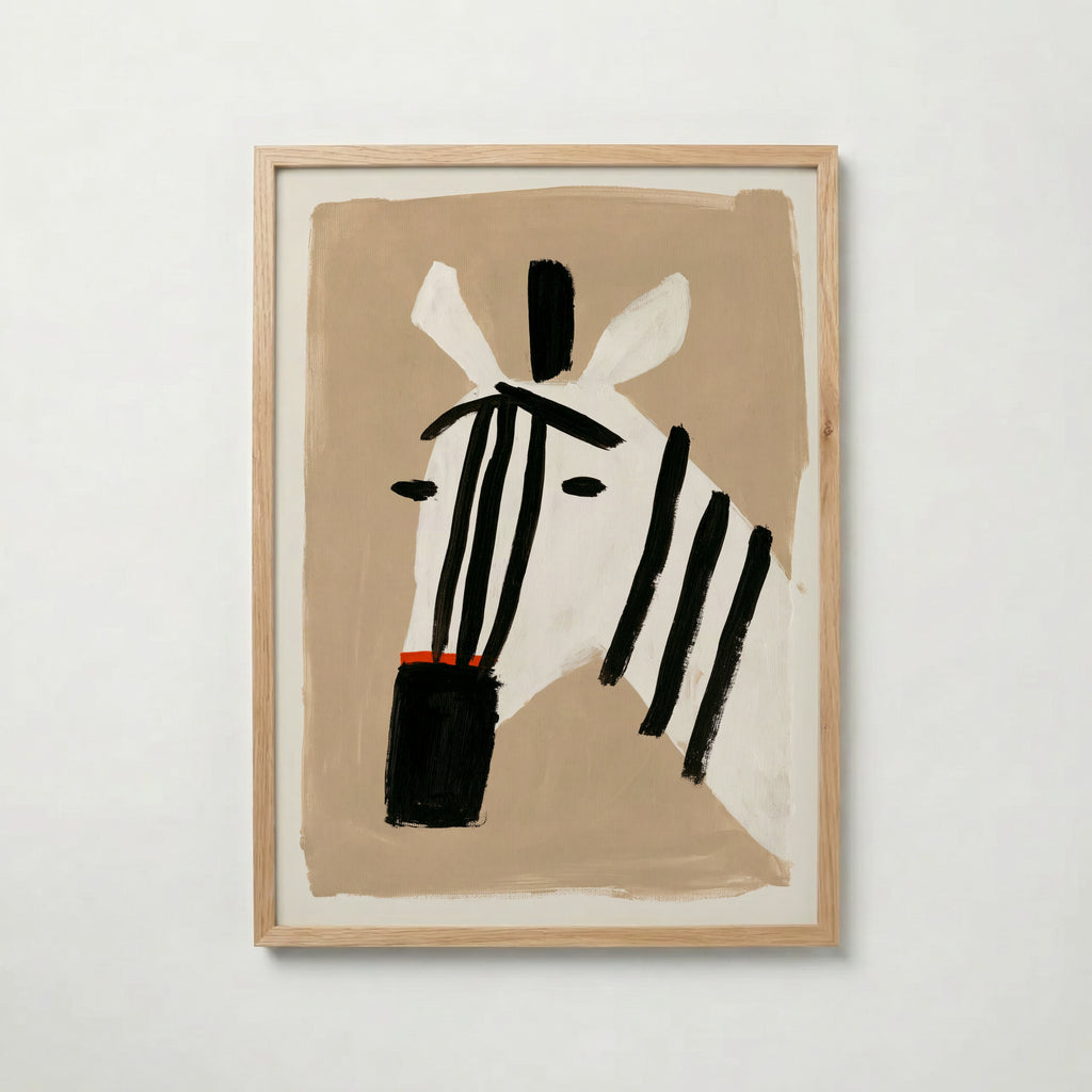 Minimal Zebra Poster – ekram