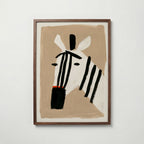 Minimal Zebra Poster – valnötsram